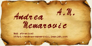 Andrea Memarović vizit kartica